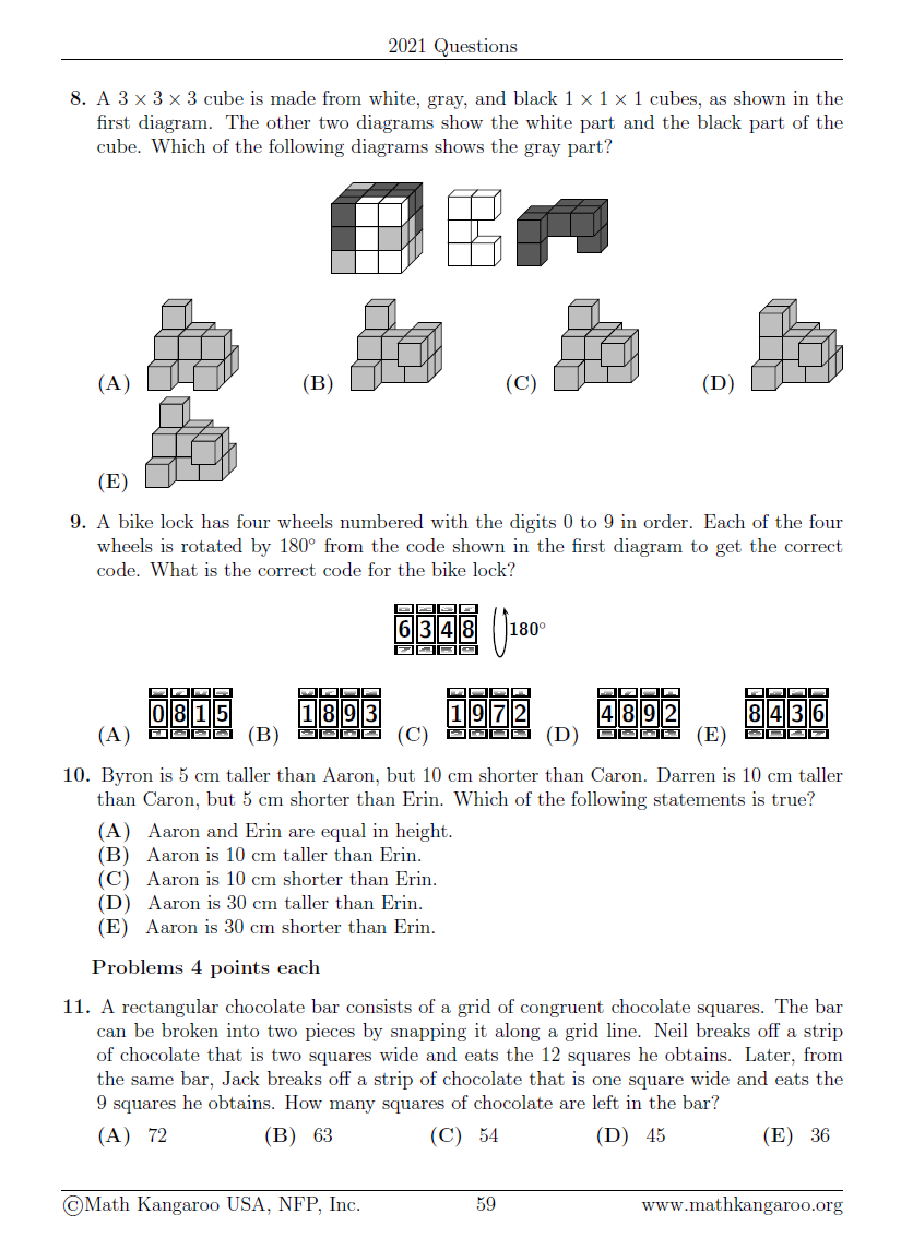 Grades 7 and 8 Odds Years (2)