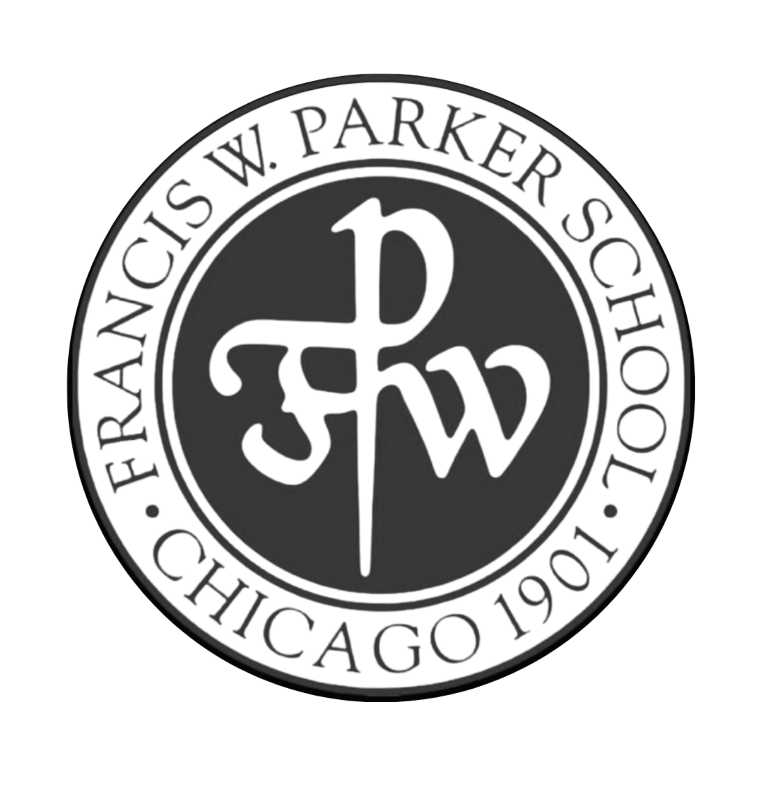 Close-up of a black-and-white circular seal with text around the edge and a white emblem in the center, cropped to show the top-left portion.